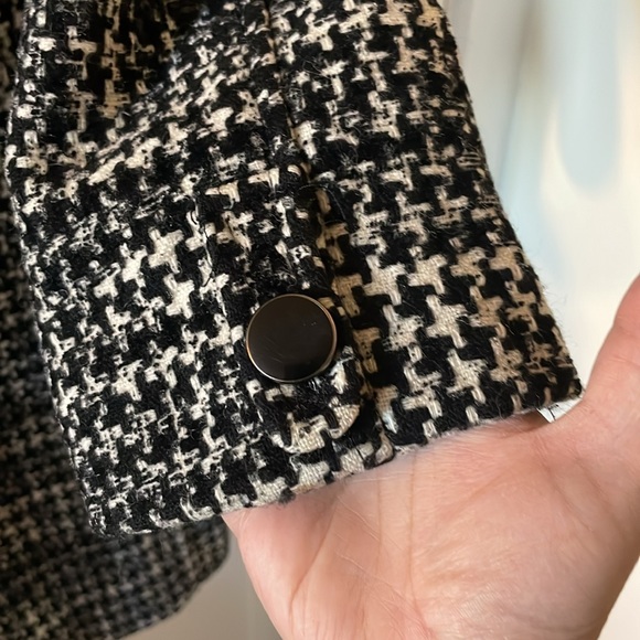 Soia and Kyo houndstooth wool peacoat overcoat jacket coat - Picture 6 of 12